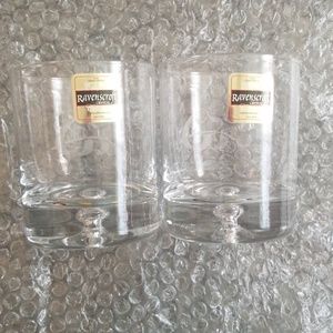 NEW set of 2 Ravenscroft Crystal Glasses